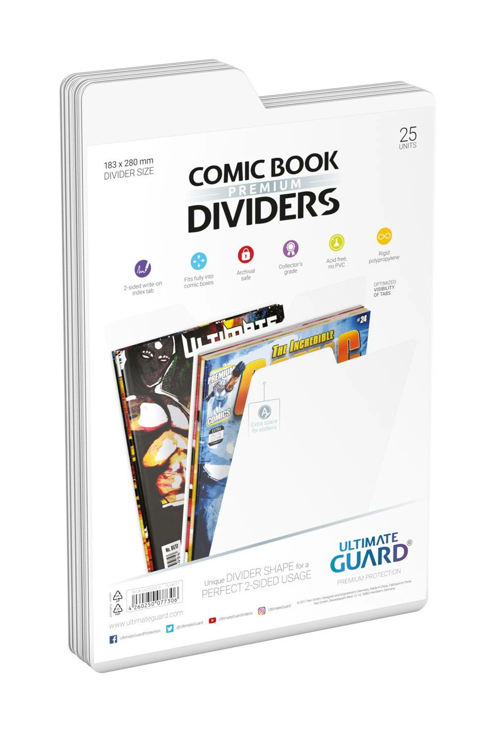 Ultimate Guard 25 Intercalaires Pour Comics Premium Comic Book Dividers Blanc 3 Ultimate Guard 25 Intercalaires Pour Comics Premium Comic Book Dividers Blanc
