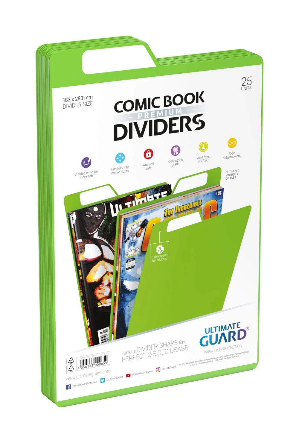Ultimate Guard 25 Intercalaires Pour Comics Premium Comic Book Dividers Vert 3 Ultimate Guard 25 Intercalaires Pour Comics Premium Comic Book Dividers Vert