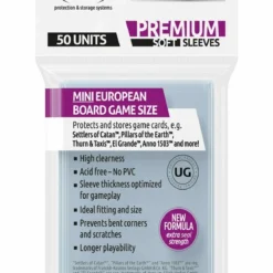 Ultimate Guard 50 Pochettes Premium Soft Sleeves Jeux De Plateau Européens Petit Format