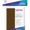 Ultimate Guard 50 Pochettes Supreme Ux Sleeves Taille Standard Marron