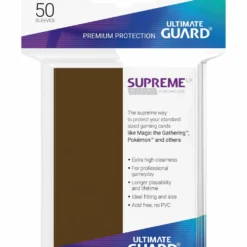 Ultimate Guard 50 Pochettes Supreme Ux Sleeves Taille Standard Marron