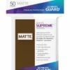 Ultimate Guard 50 Pochettes Supreme Ux Sleeves Taille Standard Marron Mat -Magasin De Jouets ultimate guard 50 pochettes supreme ux sleeves taille standard marron mat