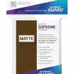 Ultimate Guard 50 Pochettes Supreme Ux Sleeves Taille Standard Marron Mat