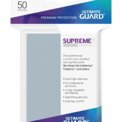 Ultimate Guard 50 Pochettes Supreme Ux Sleeves Taille Standard Transparent