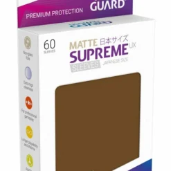 Ultimate Guard 60 Pochettes Supreme Ux Sleeves Format Japonais Marron Mat