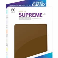 Ultimate Guard 80 Pochettes Supreme Ux Sleeves Taille Standard Marron Mat