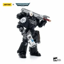 Joy Toy Warhammer 40k Figurine 1/18 Iron Hands Assault Intercessors Sergeant Kalock 12 Cm