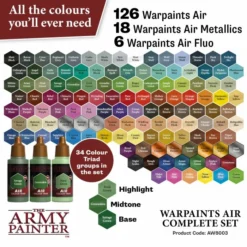 Warpaints Air Complete Set - Army Painter -Magasin De Jouets warpaints air complete set army painter 61348409cd007